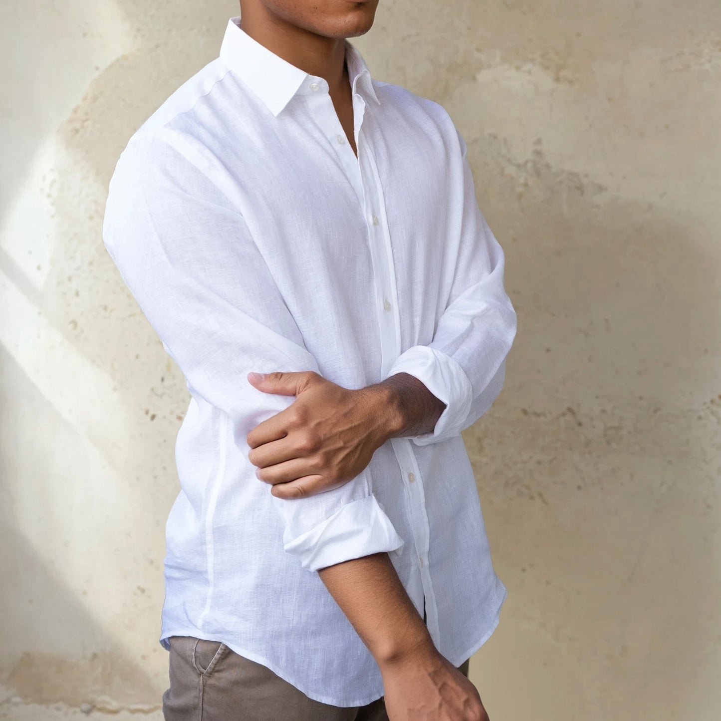 LINEN SHIRT - White