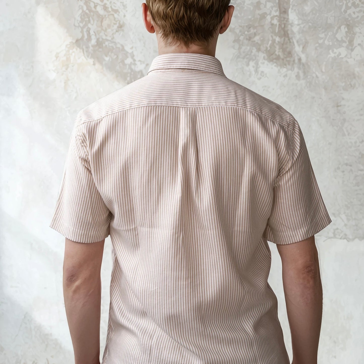SHORT-SLEEVED TENCEL - Stripes