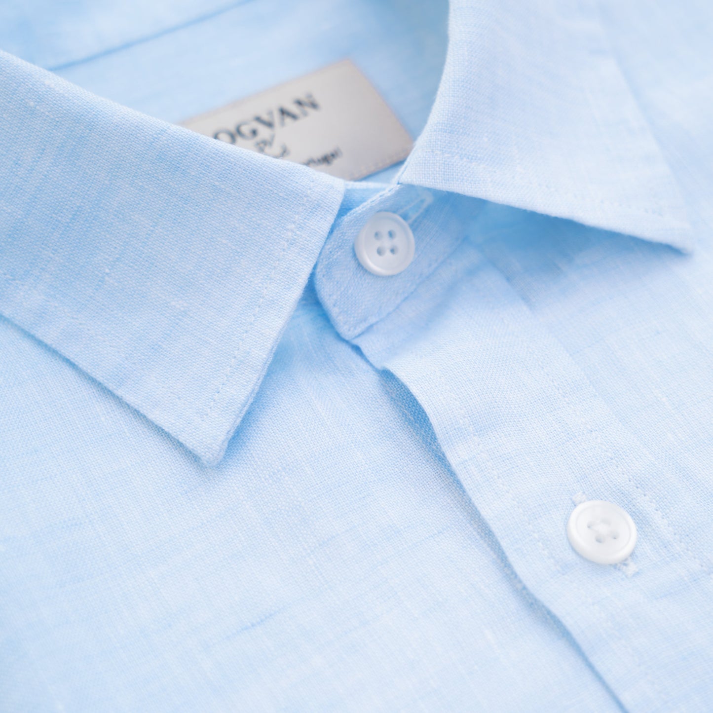 LINEN SHIRT - Sky blue