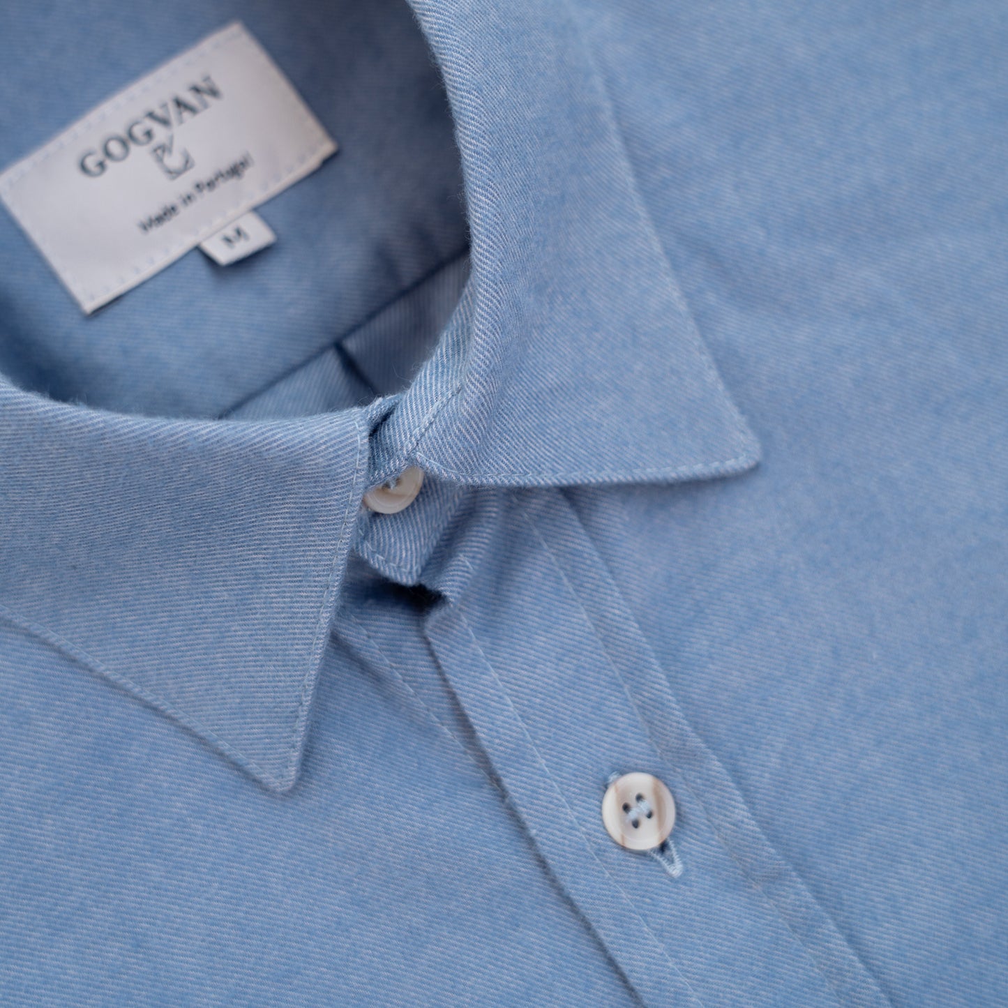 FLANNEL SHIRT - Soft blue