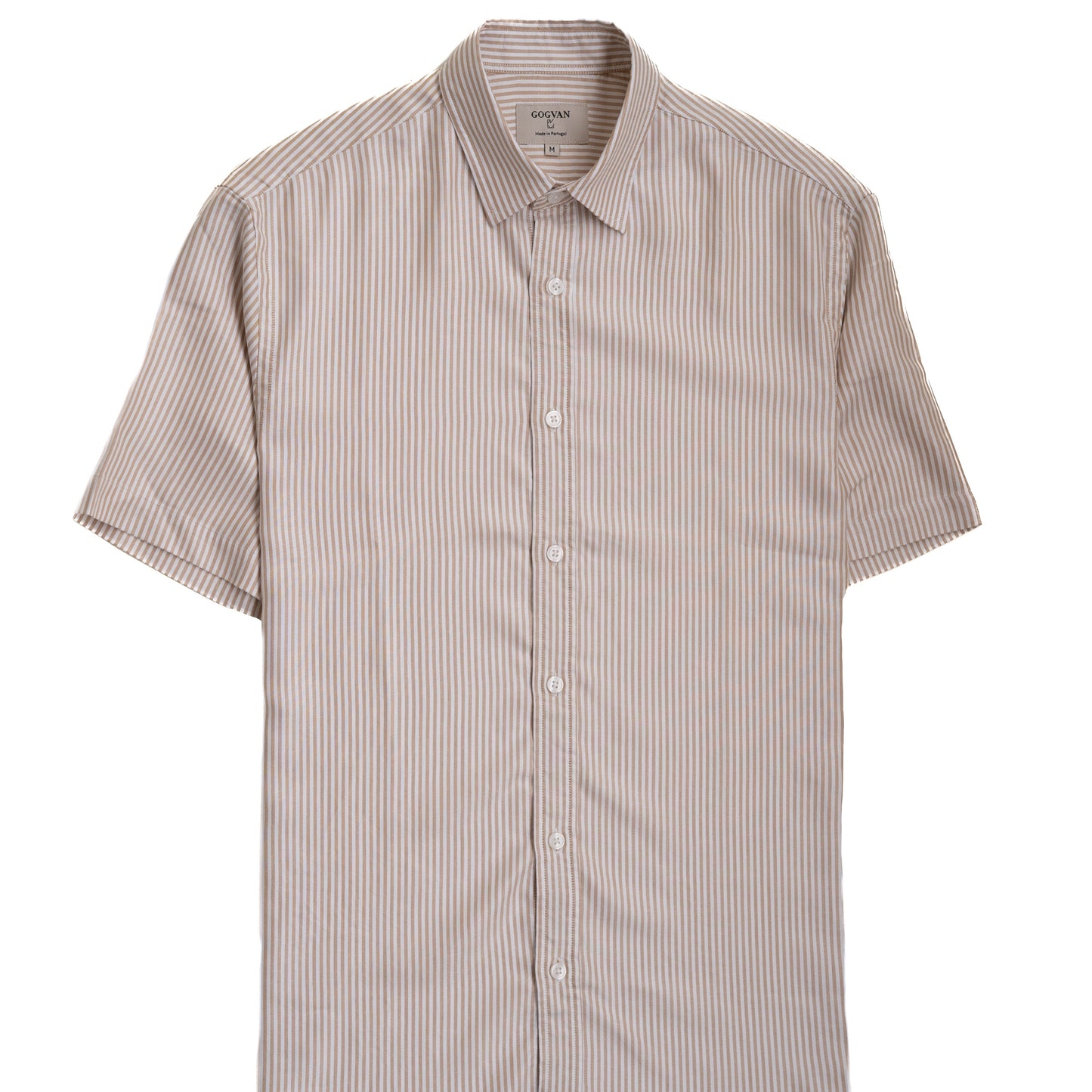 SHORT-SLEEVED TENCEL - Stripes