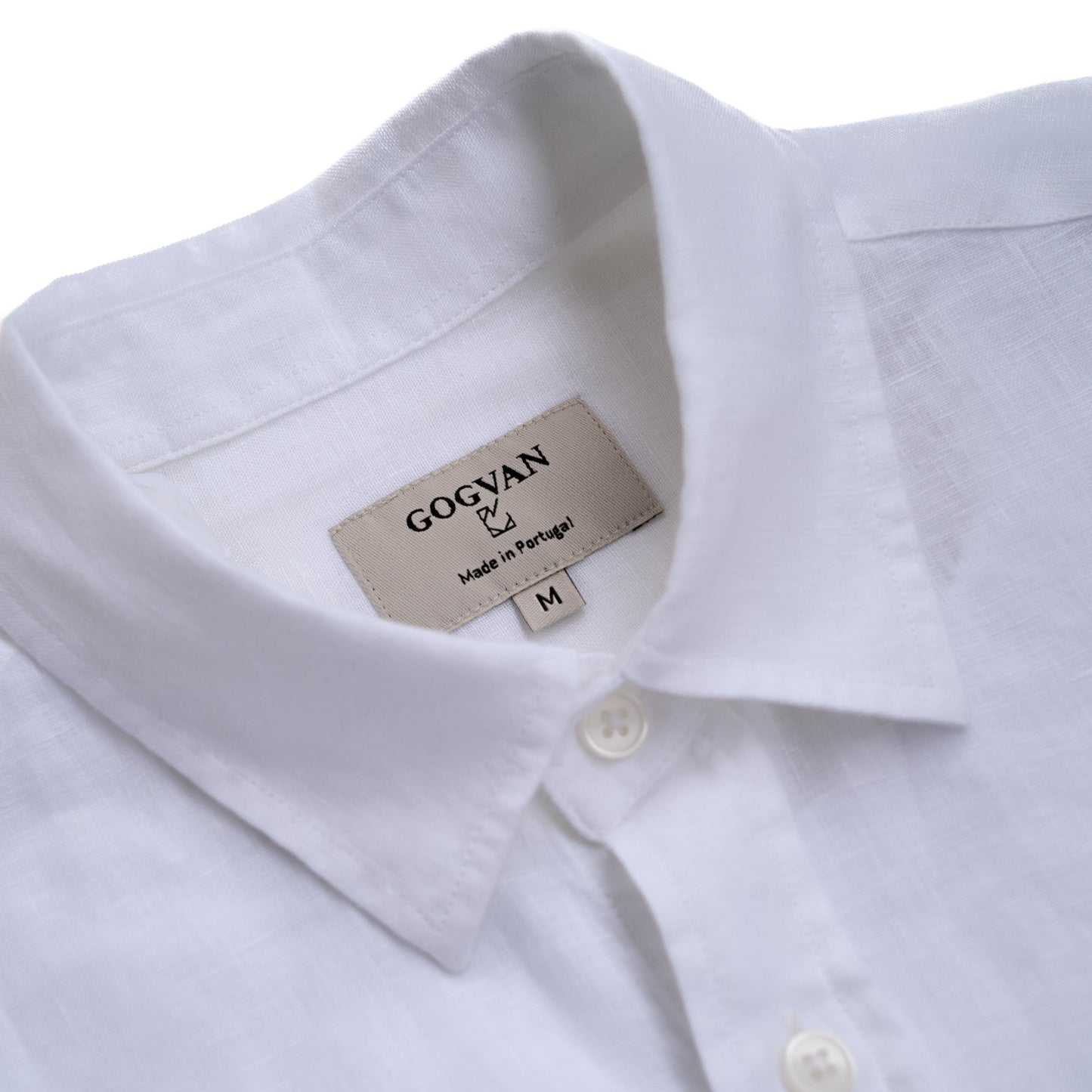 SHORT-SLEEVED LINEN - White