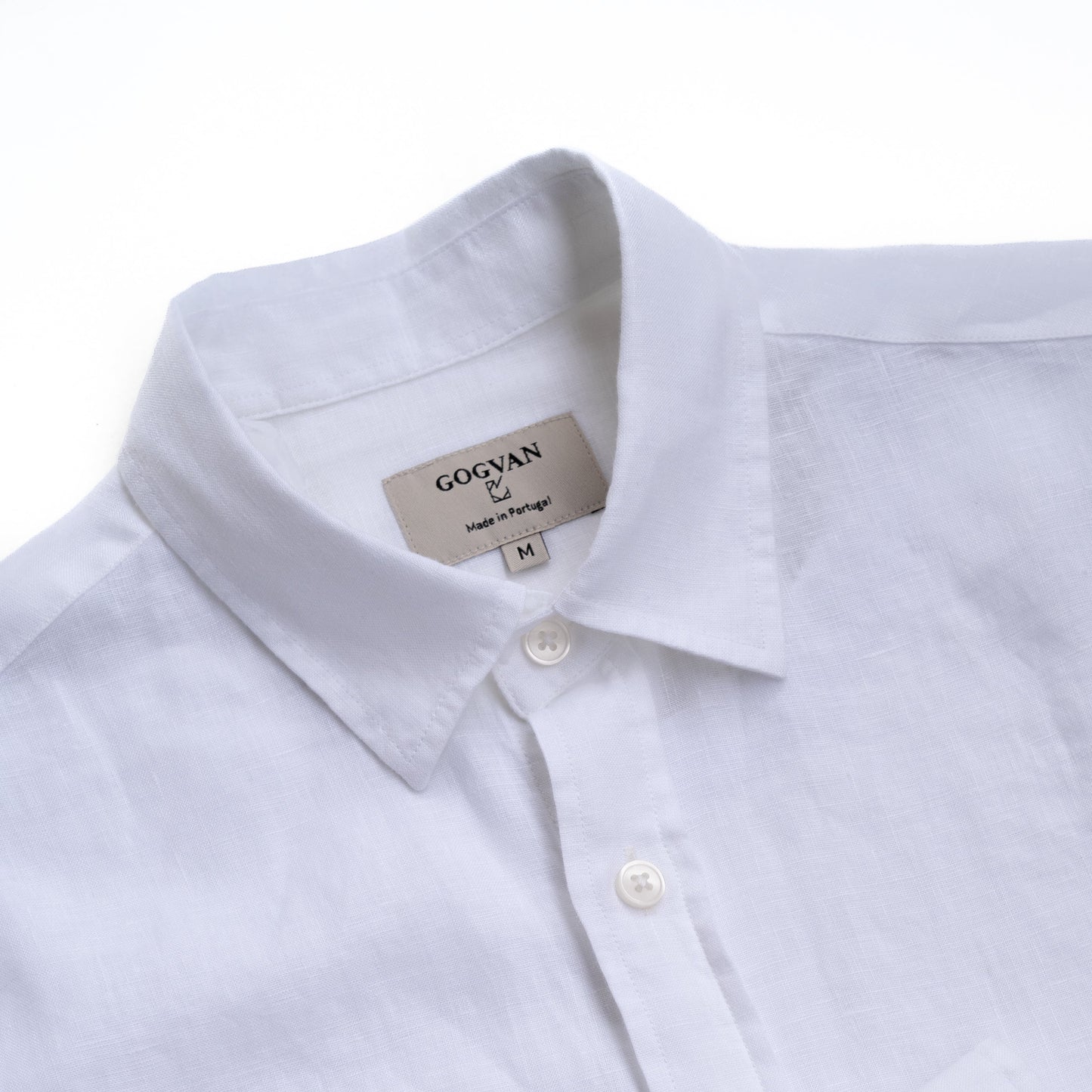 SHORT-SLEEVED LINEN - White