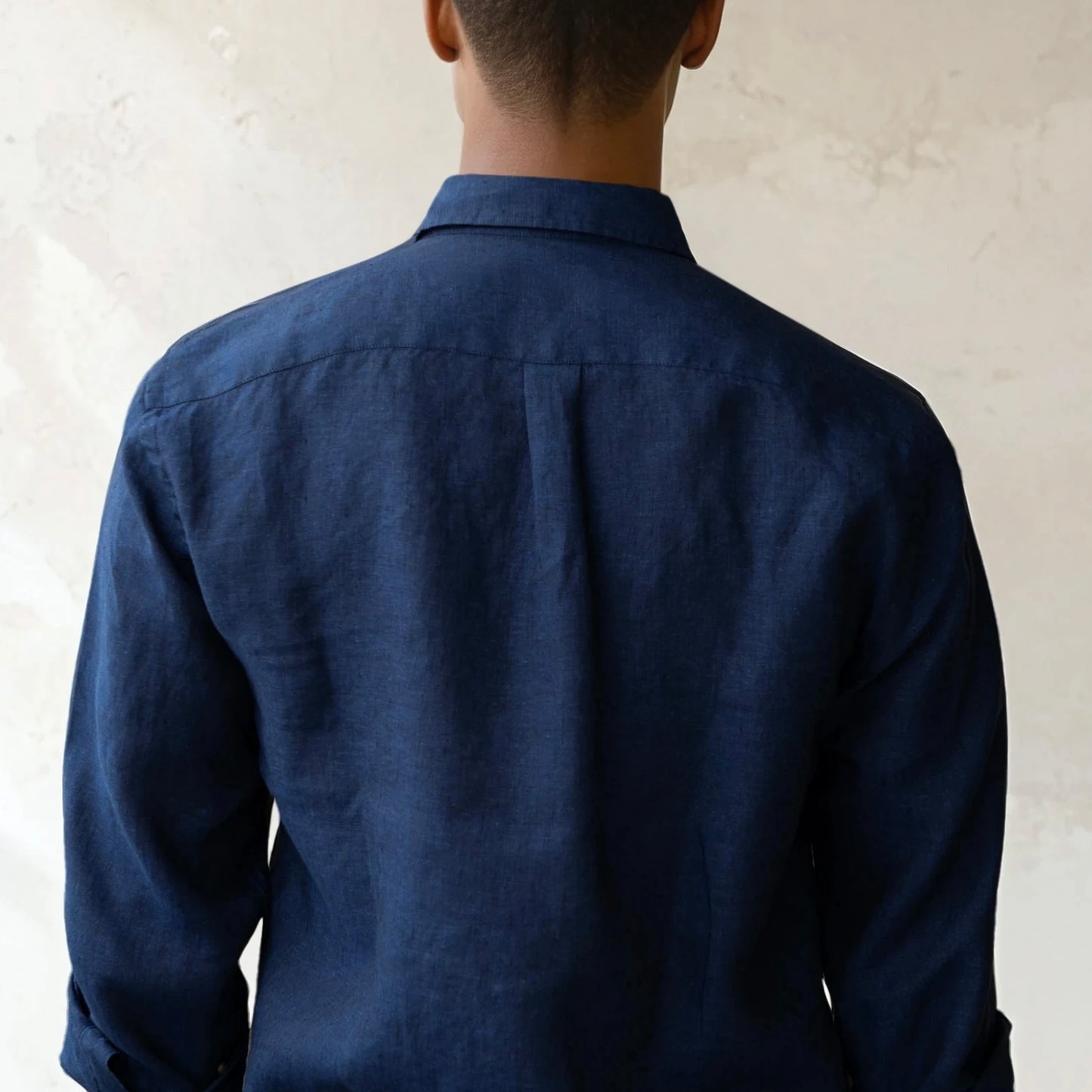 LINEN SHIRT - Indigo blue